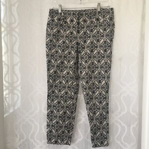 Ann Taylor LOFT Marisa Cropped Print Pants